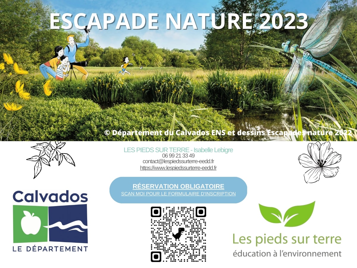   Affiche-animations-Escapade-Nature-lespiedssurterre_isabellelebigre-2023 