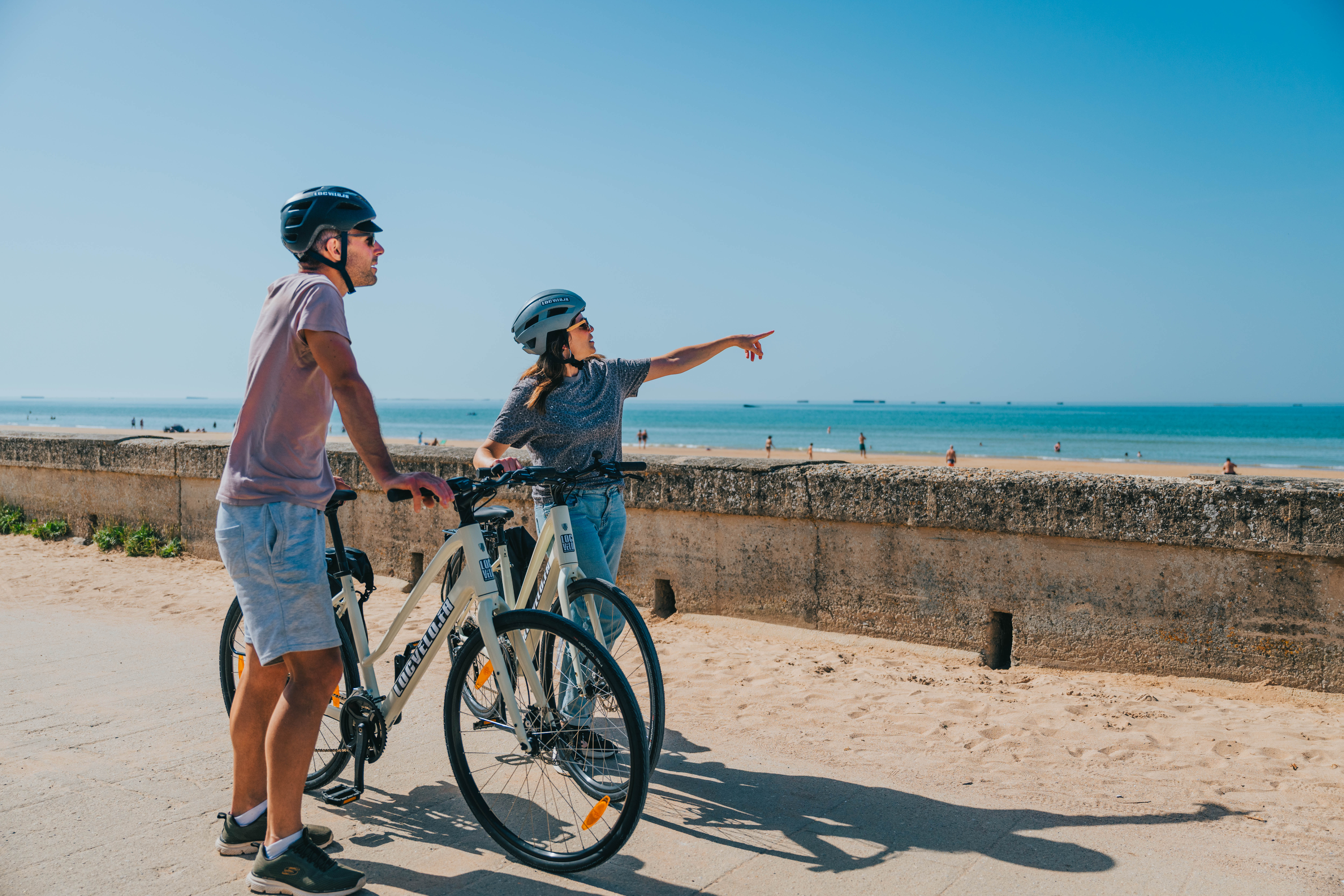 Balade à vélo en famille entre campagne et littoral à Gold Beach
