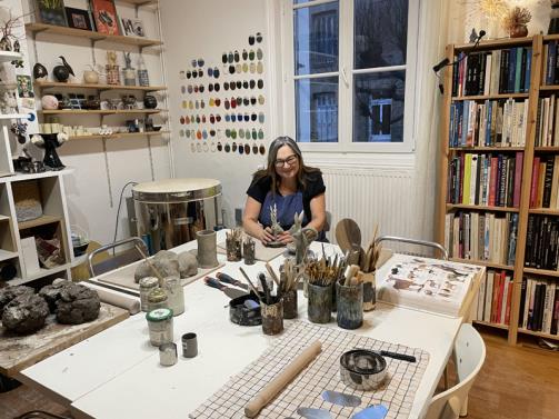 2 Emmanuelle Mellot Kristy in her studio copyright Anna Piccini