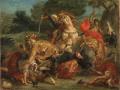 The Lion Hunt - Eugène Delacroix, Musée des Beaux-Artsde Bordeaux, dépôt d’État 