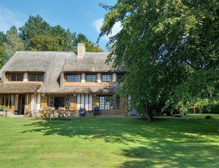 L'Eventail, maison familiale à Touques près de Trouville-Deauville, vue mer