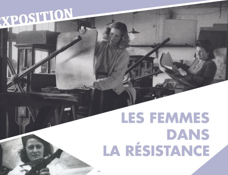 Affiche expo Les femmes dans la Résistance - Bataille Normandie