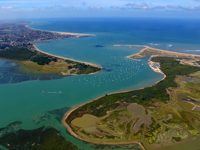 Vue sur la Baie de Salennelles et Merville-Franceville - ©S. Guichard Vue sur la Baie de Salennelles et Merville-Franceville - ©S. Guichard
