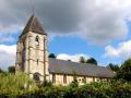 Blangy le chateau&eglise&ciel&nuage&arbre&feuilles