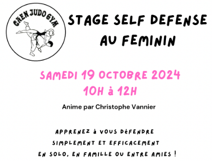 Stage de Jujitsu Feminin