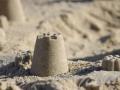 Château de sable sur la plage