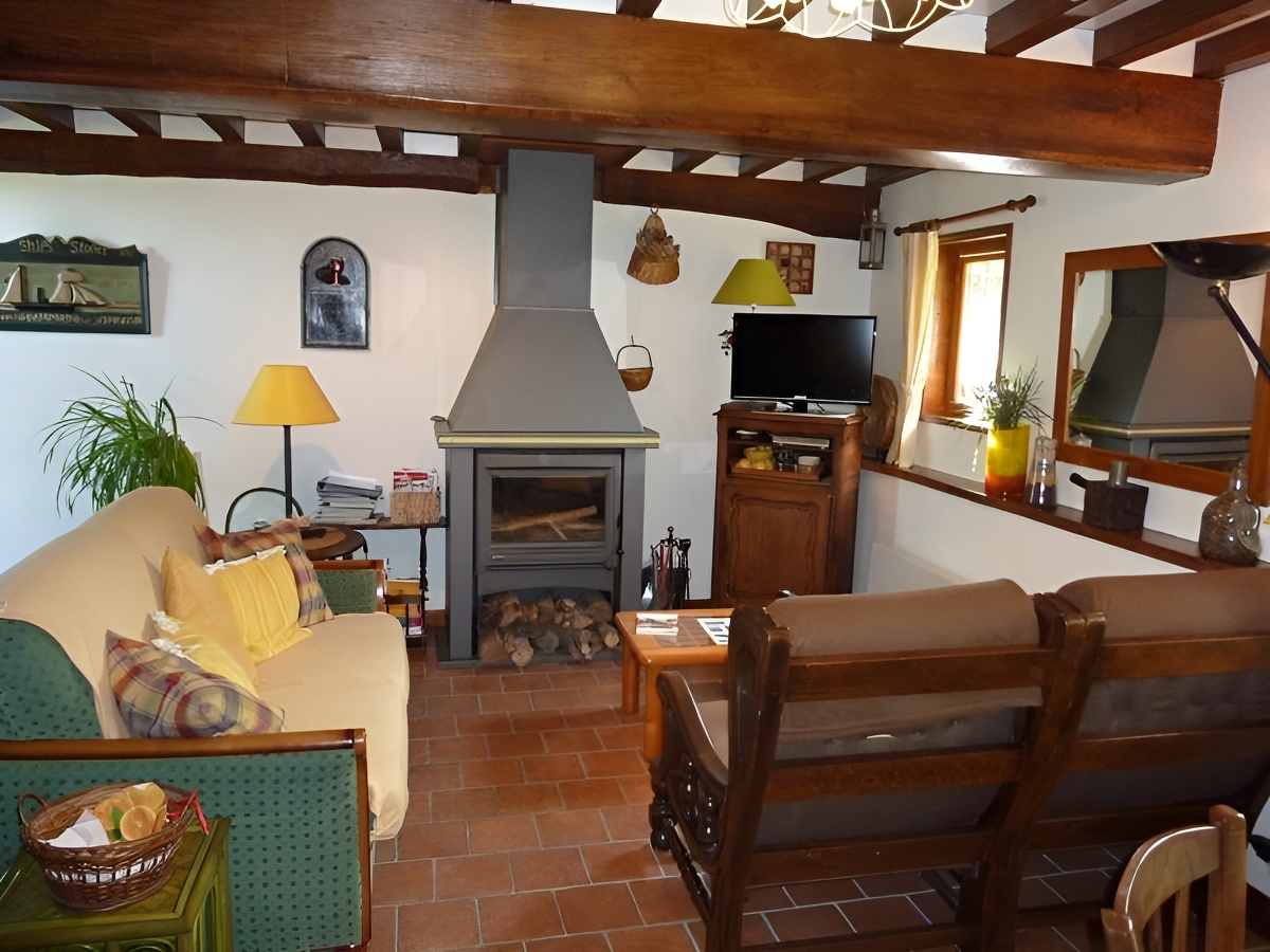 Gîte à Pennedepie, salon - ©Calvados Tourisme - Clévacances Gîte à Pennedepie, salon - ©Calvados Tourisme - Clévacances