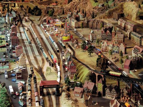 Maquette du chemin de fer miniature à Clécy