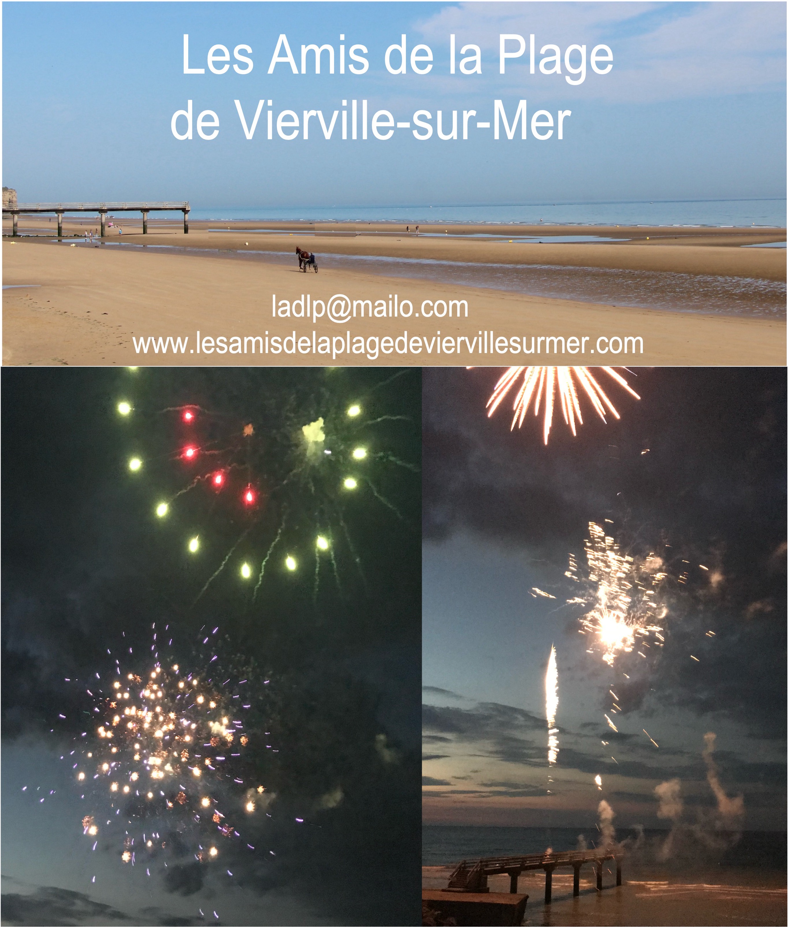   Feu d'artifice Vierville-sur-Mer 