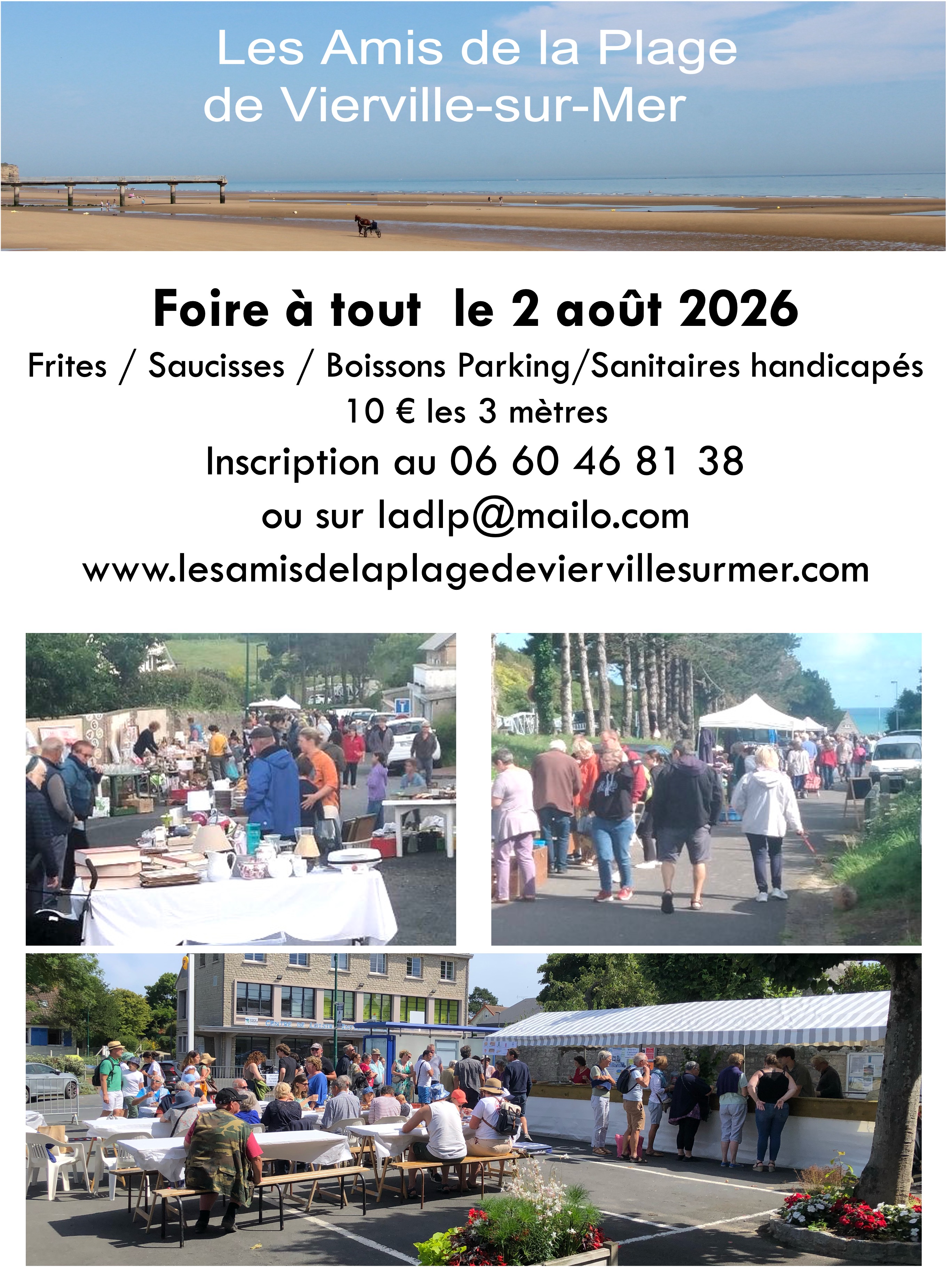 Flyer foire à tout Vierville sur Mer