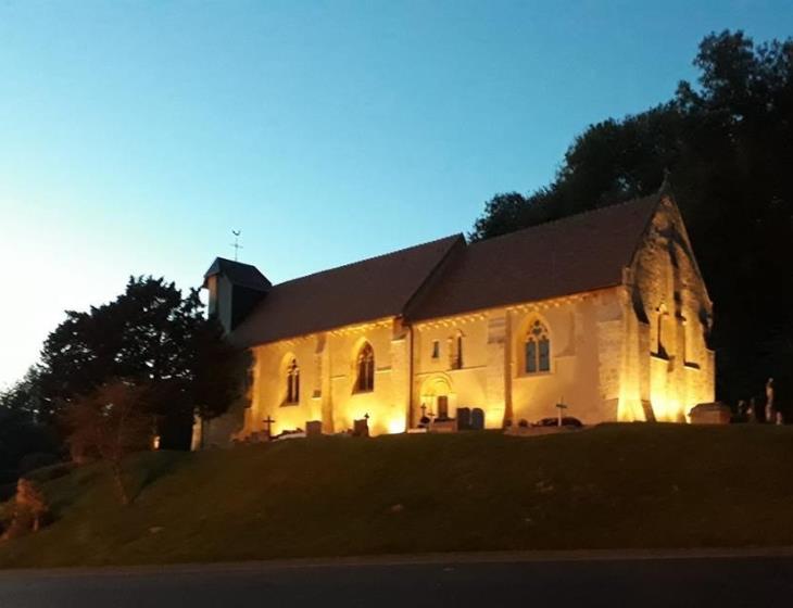 Grangues eglise nuit