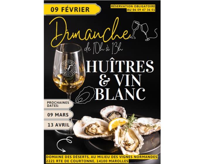 Huîtres et vin blanc