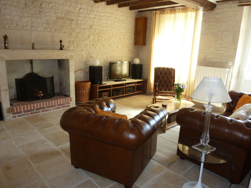 La maison à Babcha à Saint Pierre Canivet, salon - ©Mme Hnatyszyn - Clévacances La maison à Babcha à Saint Pierre Canivet, salon - ©Mme Hnatyszyn - Clévacances