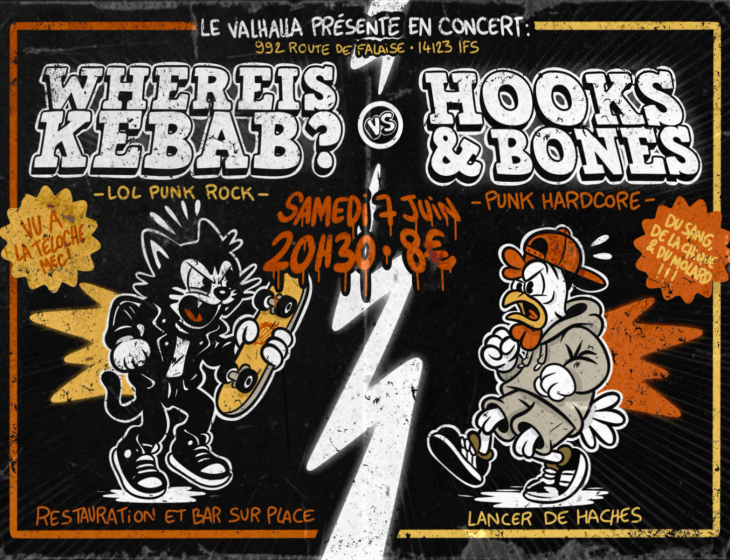 Le Valhalla_concert_punk_rock_whereiskebab_Hooks & bones_bar_Caen_Ifs_2025 (web + clm + pf)