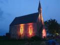 Malherbe-sur-Ajon, chapelle saint-Clair de nuit, 2018