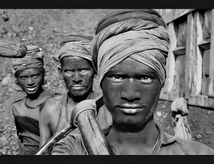 Mineurs de charbon, Dhan-bad, Etat de Bihar, Inde, 1989