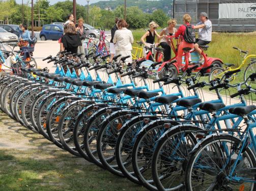 Parc-vélos en location sur la Côte Fleurie