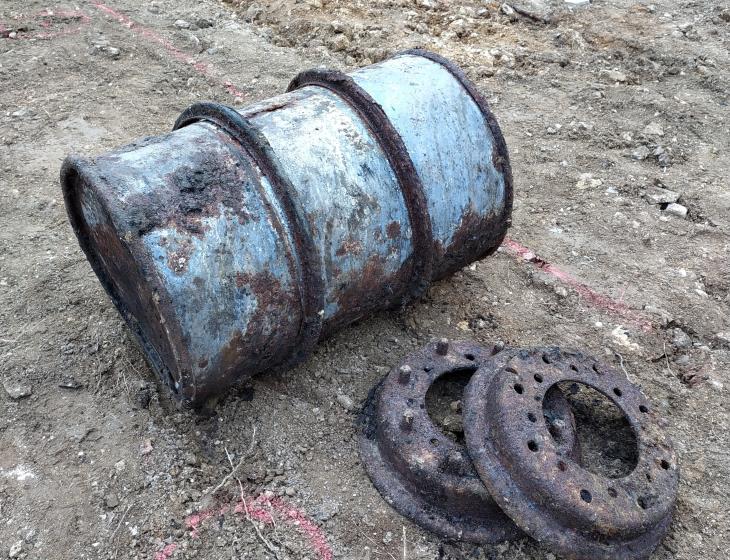 recherches archéologiues au château de Caen