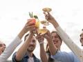 close-up-amis-portant-un-toast-lors-d-une-fete