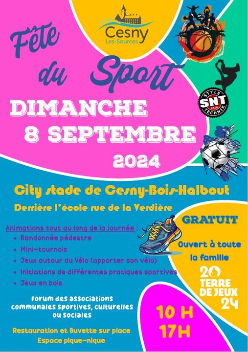 Forum des associations et fête du sport Le 8 sept 2024