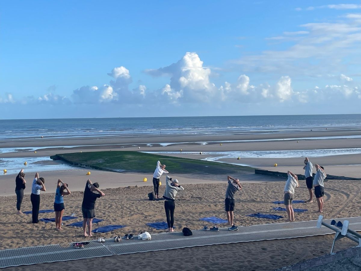 séance sur la plage