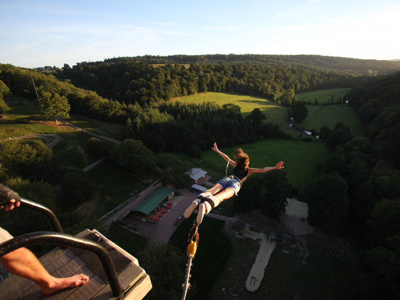 bungee jumping, zip-line, giant swing: guaranteed thrills with