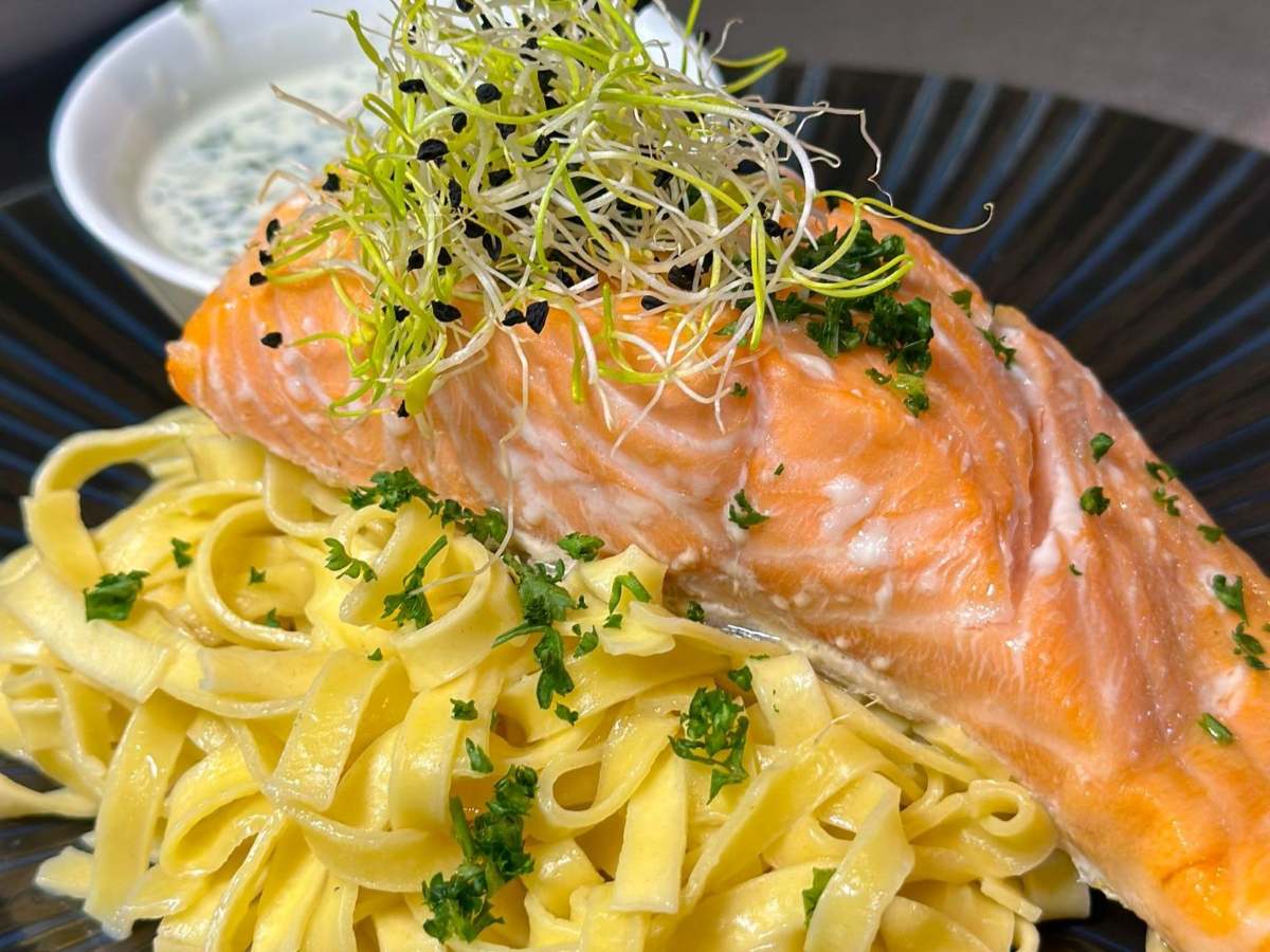 tagliatelles au saumon