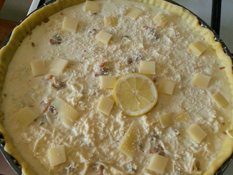Tarte au saumon et aux coques de Cathy - ©C. Launey-Lega Tarte au saumon et aux coques de Cathy - ©C. Launey-Lega