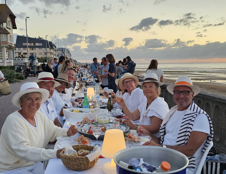 Dîner sur la digue